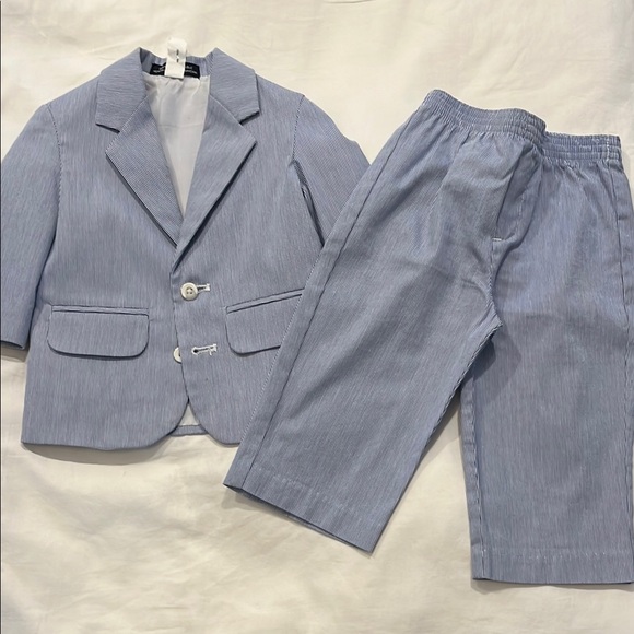 Light Blue Toddler Suit Set Nautica 12M - Picture 1 of 5